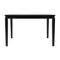 Flash Furniture Henry 47in. Solid Wood Dining Table, Heavy Duty Rectangle Wood Table for 4, Black Matte Finish KER-T-217-BLK-47-GG - alternate 9